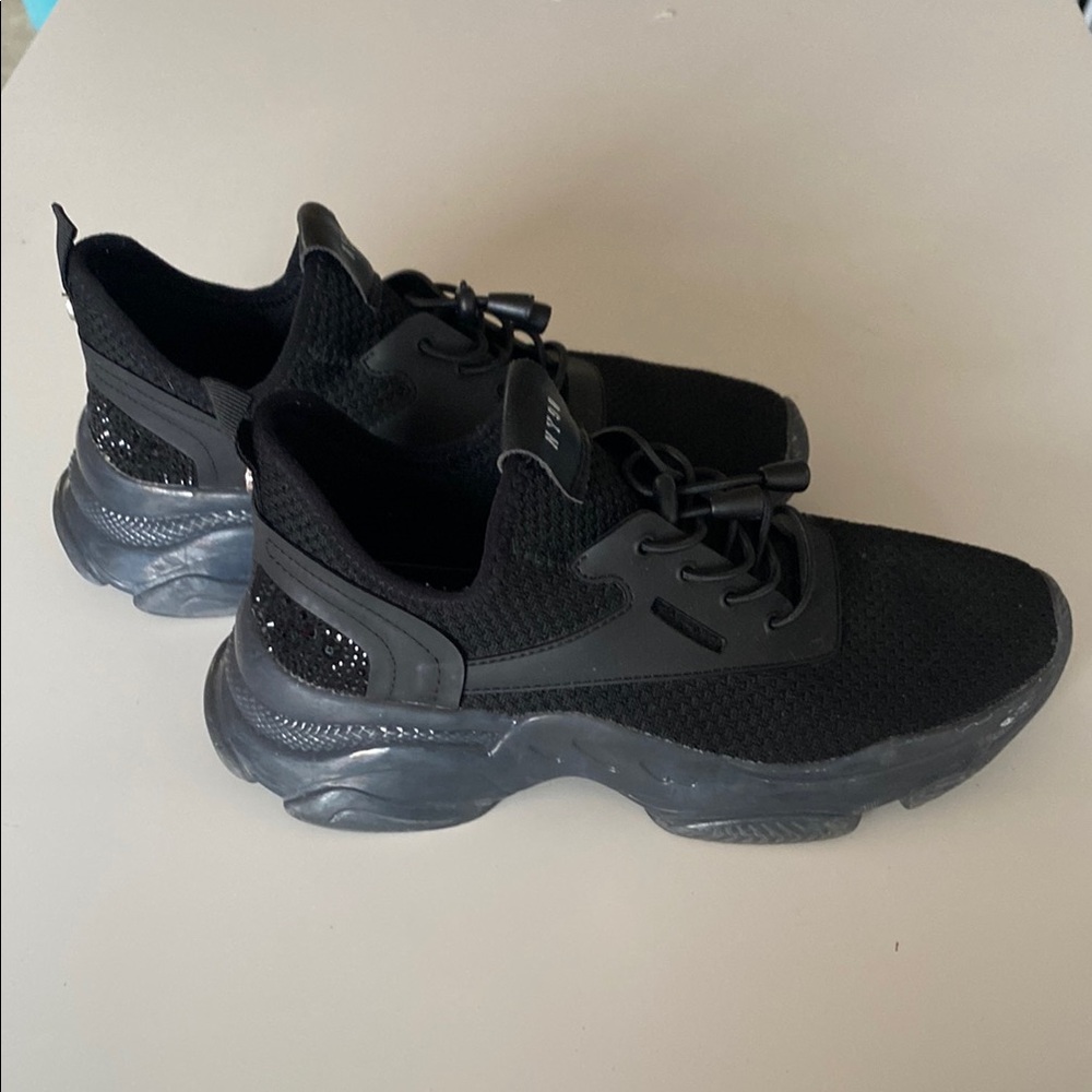 Steve Madden Black Athletic Shoes
